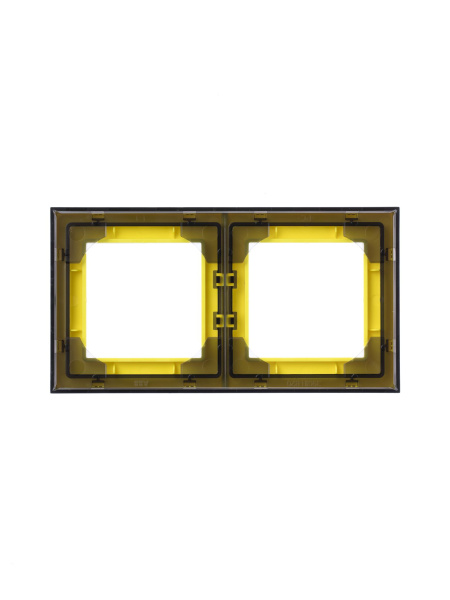 Купить ABB EPJ Levit 3901H-A05020 64W Рамка жёлтый / дымчатый чёрный 2CHH015020A6064