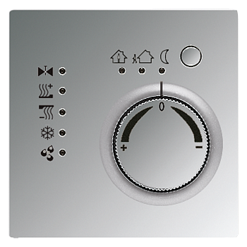 JUNG KNX-регулятор с шинным сопряжением, ручкой для установки температуры полированный хром GCR2178TS