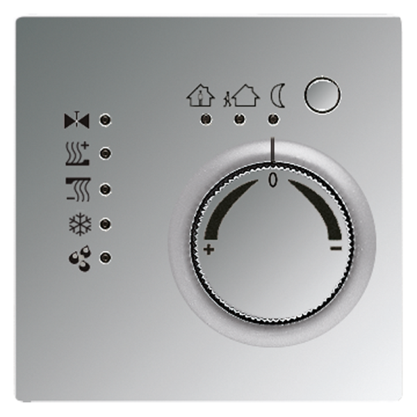 JUNG KNX-регулятор с шинным сопряжением, ручкой для установки температуры полированный хром GCR2178TS