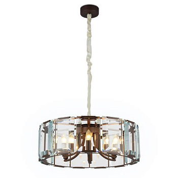 Ambrella Подвесная люстра с хрусталем TR5144 CF/CL кофе/прозрачный E14/6 max 40W D600*1000