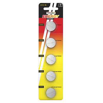 ЭРА Элемент питания Трофи CR2016-5BL C0032183