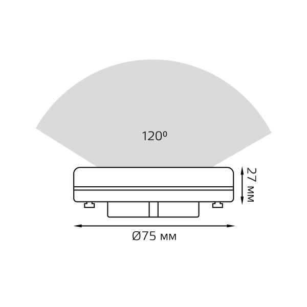 Купить Gauss Лампа GX53 8W 680lm 6500K диммируемая LED 108408308-D