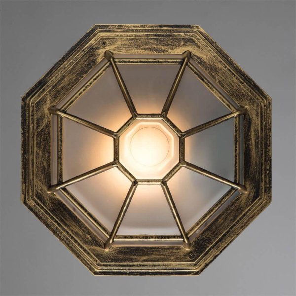 Купить Arte Lamp Pegasus Коричневый/Белый Светильник уличный потолочный 1x60W 1xE27 A3121PF-1BN