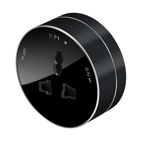 Systeme Electric MultiTrack Антрацит Розетка универс. круглая 13А/250В