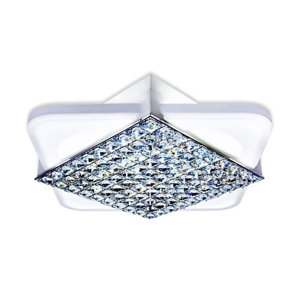 Купить Ambrella Потолочный светодиодный светильник с пультом FA124 WH белый 104W 510*510*110 (ПДУ РАДИО 2.4)