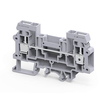 КЭАЗ Клемма измерительная проходная винтовая OptiClip CDS/FT-6-I-41A-(0,2-6)-серый