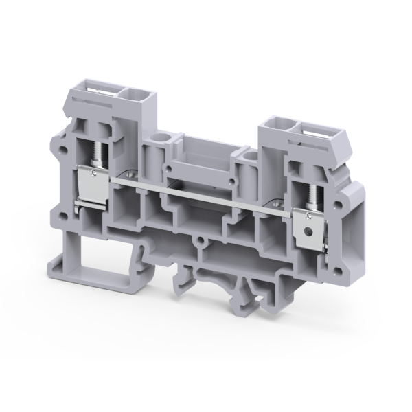 КЭАЗ Клемма измерительная проходная винтовая OptiClip CDS/FT-6-I-41A-(0,2-6)-серый