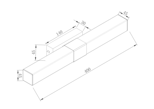 Купить Maytoni Mirror Glanz  Хром Подсветка LED 8W 650Лм MIR006WL-L8CH