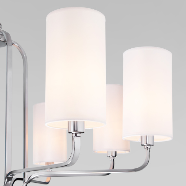 Купить Eurosvet Подвесная люстра с абажурами 60128/8 хром a056943