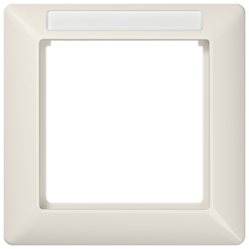 JUNG Рамка 1-кратная для вертикальной и горизонтальной установки термопласт, слоновая кость AS581BFINA