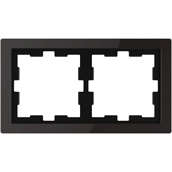 SE Merten D-Life Черный Оникс Рамка 2-ая MTN4020-6503