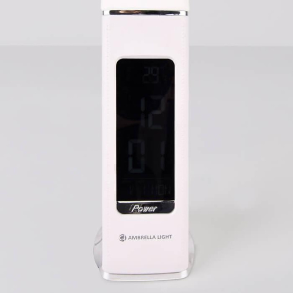 Купить Ambrella Светодиодная настольная лампа с дисплеем DE508 WH белый LED 3000-6400K 6W