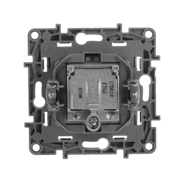 Купить Legrand Etika Антрацит Розетка TV/SAT 2-х кабельная 672657