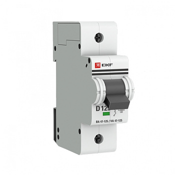 EKF PROxima ВА 47-125 Автоматический выключатель (D) 1P 125А 15кА mcb47125-1-125D