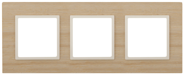 ЭРА 14-5303-11 Elegance Клен/сл.кость Дерево Рамка 3-ая