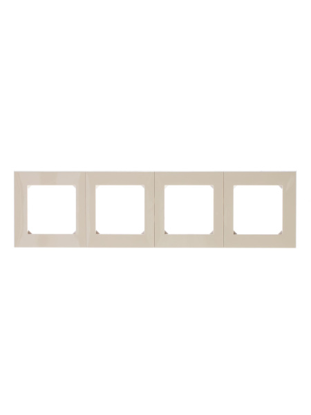 Купить ABB EPJ Levit слоновая кость / белый Рамка 4 поста 2CHH015040A6017