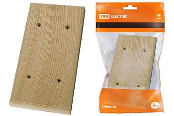 TDM Накладка на бревно деревянная универсальная НБУ 1Пх2 95х195 мм, под покраску SQ1821-0405