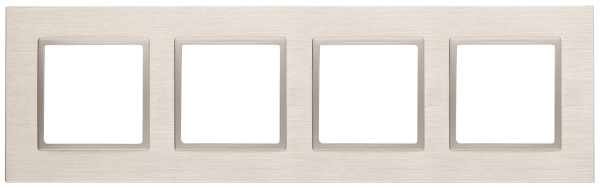 ЭРА 14-5204-04 Elegance Шампань/шамп Металл Рамка 4-ая