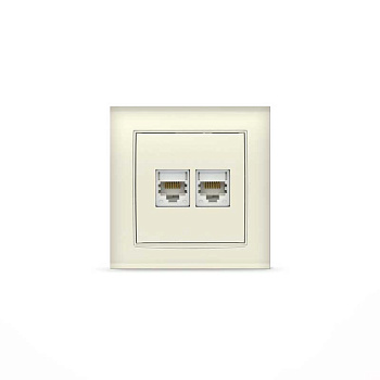 UNIVersal "Бриллиант" Розетка "слоновая кость"комп. 2-ая 1080