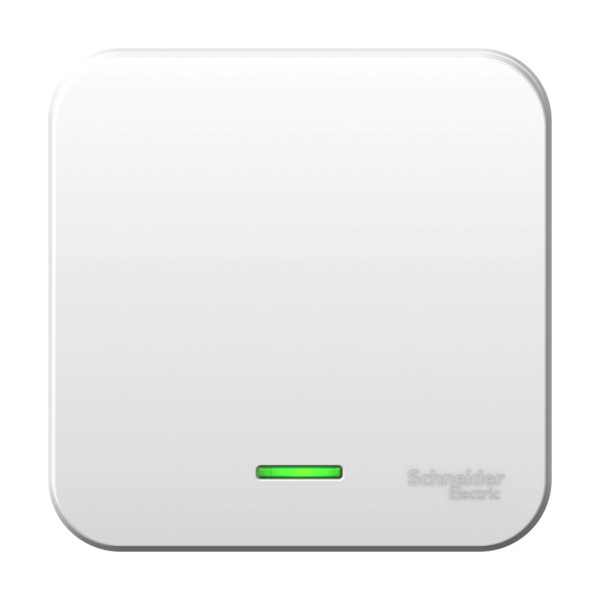 Systeme Electric Blanca наруж Бел Выключатель 1-клавишный с подсветкой, 6А, 250В