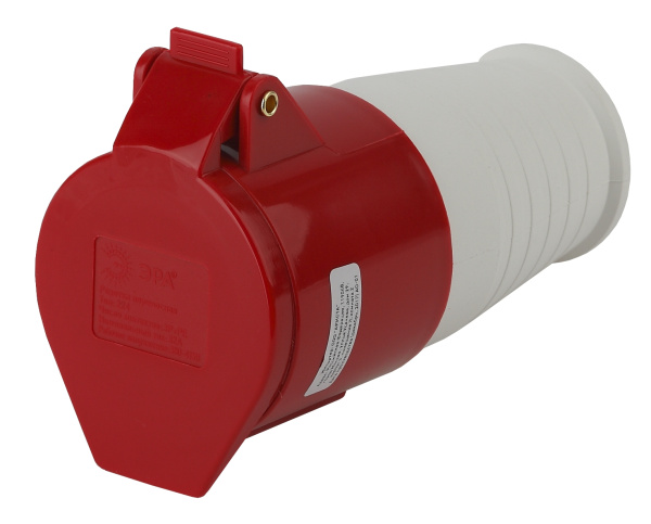 ЭРА R-32-3P-PE-IP44 Розетка переносная 224 3Р+РЕ 32А 380В IP44
