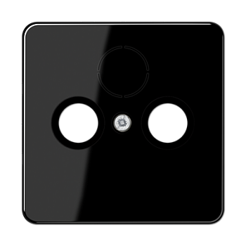 JUNG CD 500/CD plus Черная Накладка TV-FM-SAT CD561SATSW