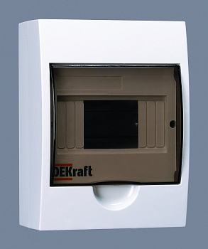 Dekraft Корпус пластиковый навесной 6 мод. IP41 ЩРН-П-6