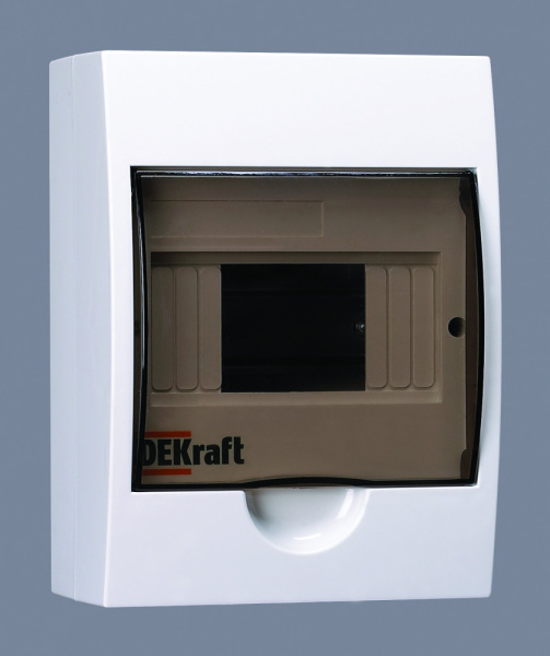 Dekraft Корпус пластиковый навесной 6 мод. IP41 ЩРН-П-6
