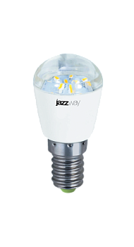 Jazzway Лампа светодиодная (LED) «шар» d26мм E14 2Вт 220-230В прозрачная нейтральная холодно-белая 4000К .1007667