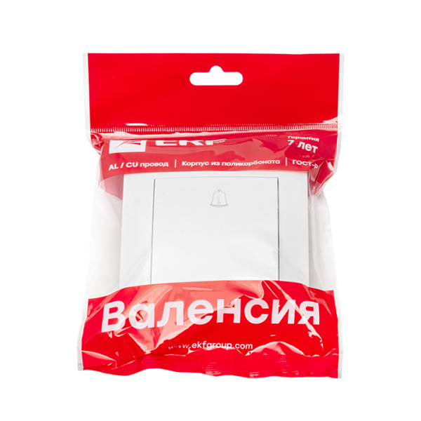 Купить EKF PROxima Валенсия кнопка звонка 10А белая