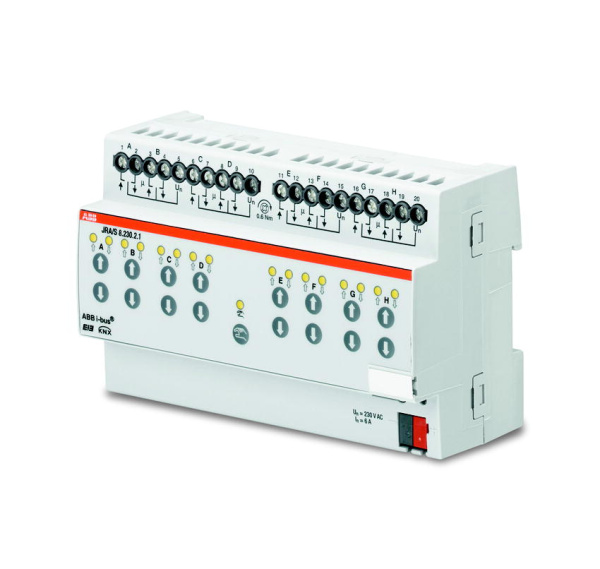 ABB KNX JRA/S 8.230.2.1 Активатор жалюзи 8-канальный с ручным упр., 230В 2CDG110122R0011
