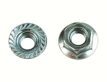 DKC Гайка с насечкой, препятствующей откручиванию М8, горячеоцинкованная