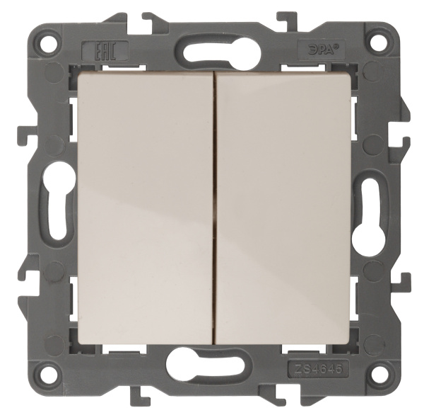 ЭРА 14-1106-02 Elegance Сл.кость Переключатель 2-кл