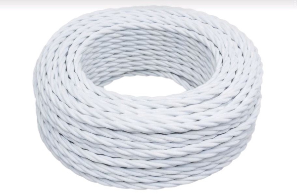 BIRONI Белый матовый Витой провод 2*2,5 150м B1-425-71-150