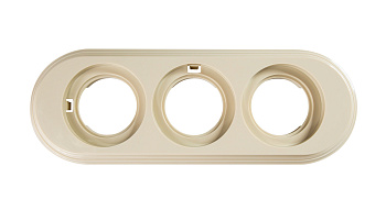 BIRONI Лизетта Пластик Слоновая кость Рамка 3-ая BF1-630-211