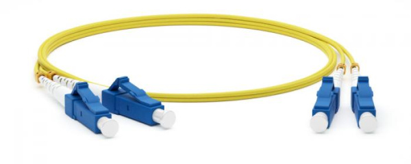 Hyperline FC-D2-9-LC/UR-LC/UR-H-0.5M-LSZH-YL Патч-корд волоконно-оптический (шнур) SM 9/125 (OS2), LC/UPC-LC/UPC, 2.0 мм, duplex, LSZH, 0.5 м 244198