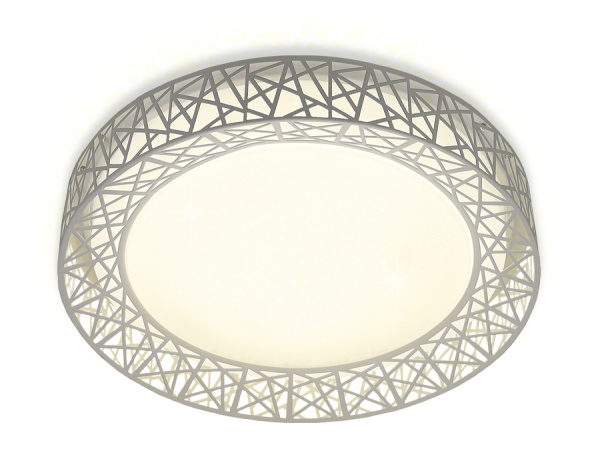 Ambrella Потолочный светодиодный светильник с пультом FF122 WH белый 72W D500*95 (ПДУ ИК)