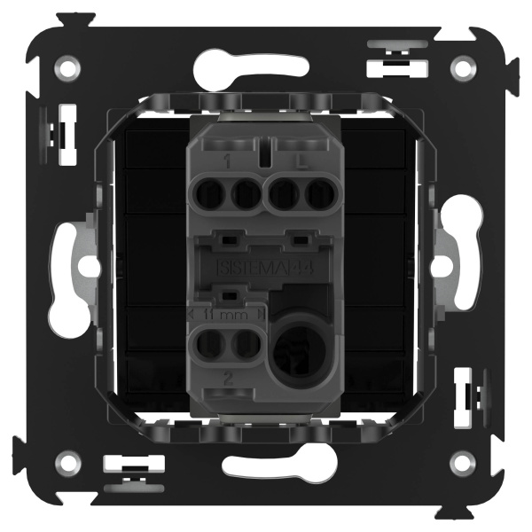 Купить DKC Переключатель одноклавишный в стену, "Avanti", "Черный квадрат"