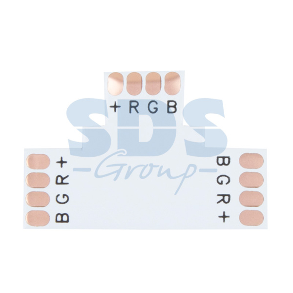 LAMPER Плата соединительная (T) для RGB светодиодных лент шириной 10 мм 144-126