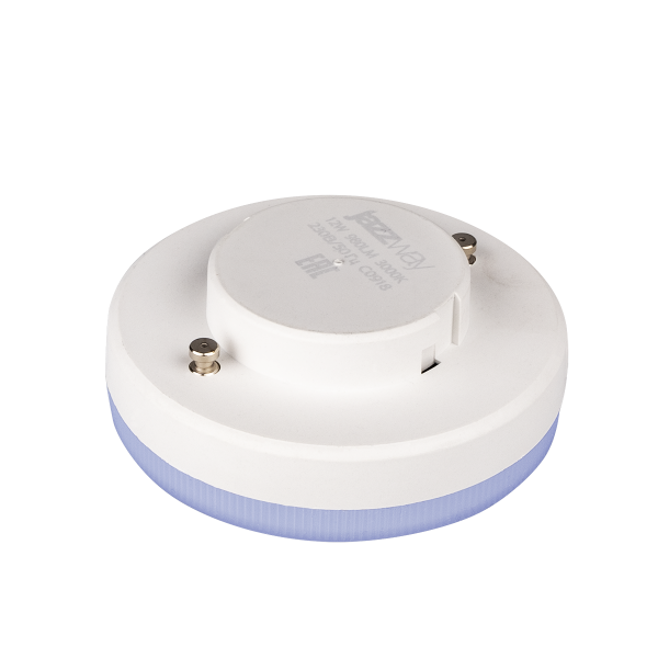 Купить Jazzway Лампа светодиодная (LED) «таблетка» d75мм GX53 100° 12Вт 220-230В матовая тепло-белая желтая 3000К .1029102