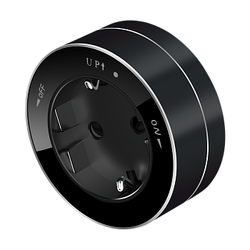 Systeme Electric MultiTrack Антрацит Розетка 2К+З круглая 16А/250В