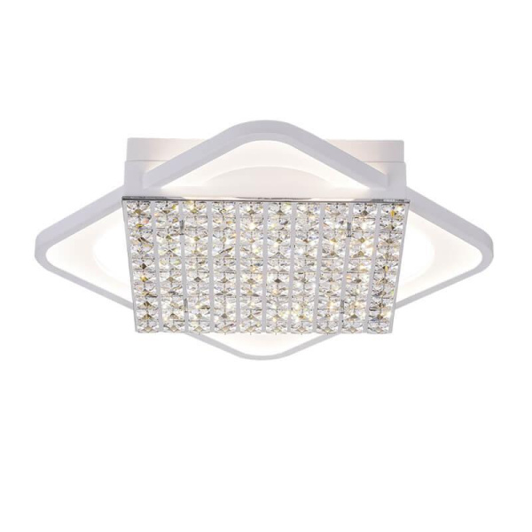 Ambrella Потолочный светодиодный светильник с пультом FA124 WH белый 104W 510*510*110 (ПДУ РАДИО 2.4)