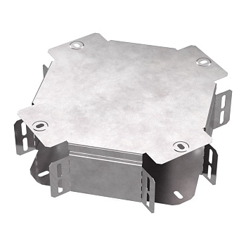 Промрукав Х-образный ответвитель с крышкой Стандарт 100х80 PR16.0457