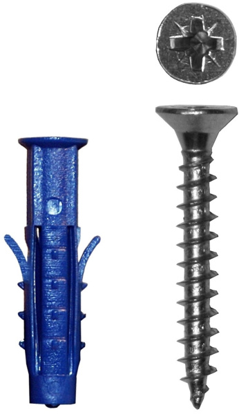 Купить Tech-Krep Саморез ШУц 5,0х60 пот. гол. + дюбель 8х40(50 шт) - пакет 112937