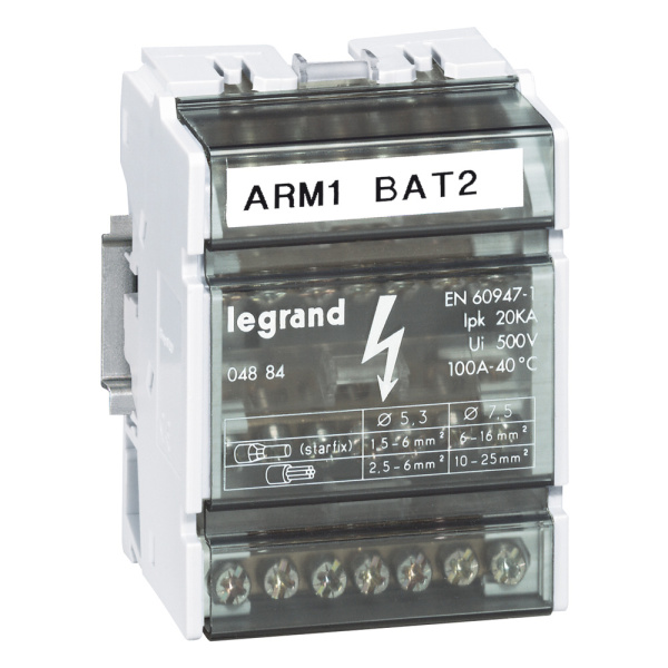Legrand Кросс-модуль на DIN-рейку или пластину 4Рх100А (по 7отв) 4М 004884 Legrand Кросс-модуль на DIN-рейку или пластину 4Рх100А (по 7отв) 4М 004884