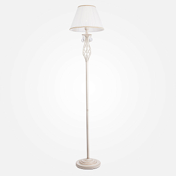 Eurosvet Торшер с абажуром 10073/1 белый с золотом 00000079086