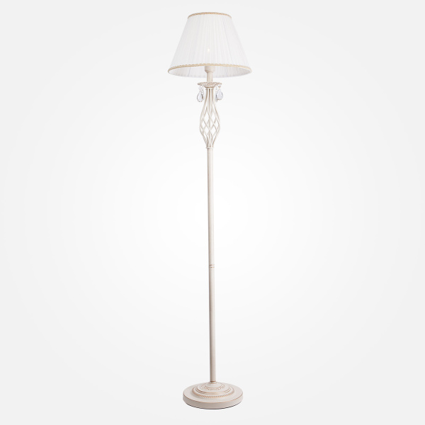 Eurosvet Торшер с абажуром 10073/1 белый с золотом 00000079086