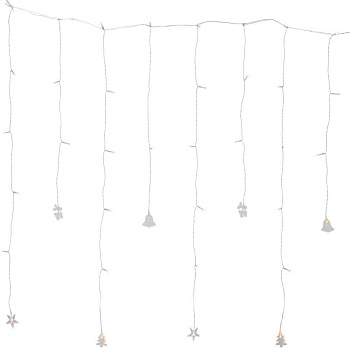 Eglo 729-30 Гирлянда DECY, 40X0,06W(LED), 4,5V, 82х100см, пластик, 3xАА (не в комплекте)