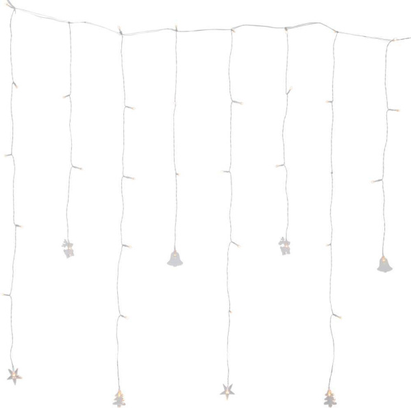 Eglo 729-30 Гирлянда DECY, 40X0,06W(LED), 4,5V, 82х100см, пластик, 3xАА (не в комплекте)