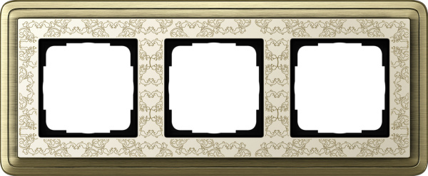 Gira ClassiX Art Бронза/Кремовый Рамка 3-ая 0213663